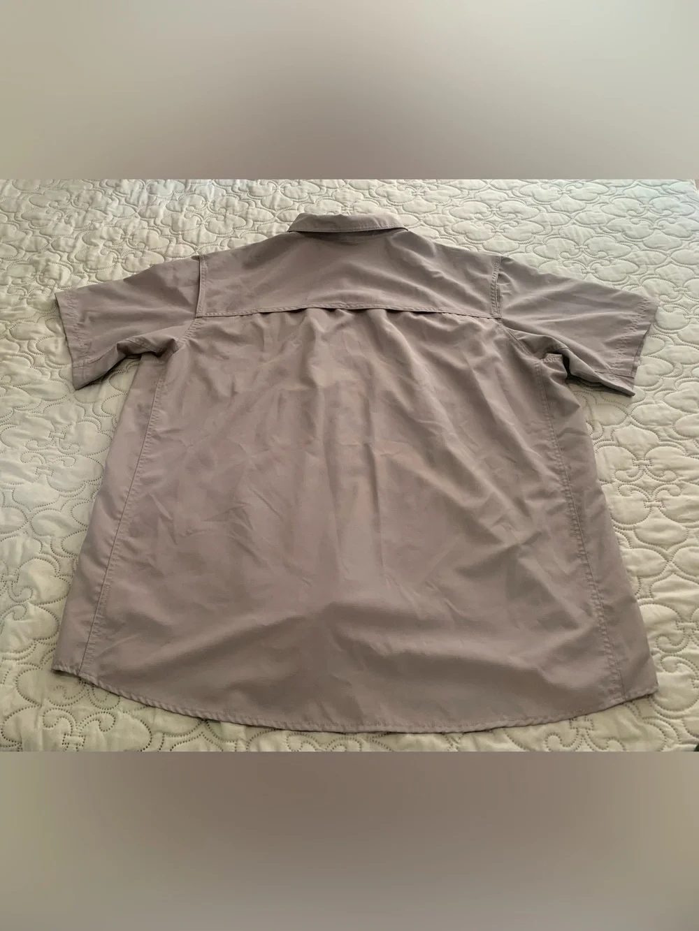 RedHead Gray Ripstop Fishing Camp Shirt Mens 2XL Vent Back Short Sleeve Utility